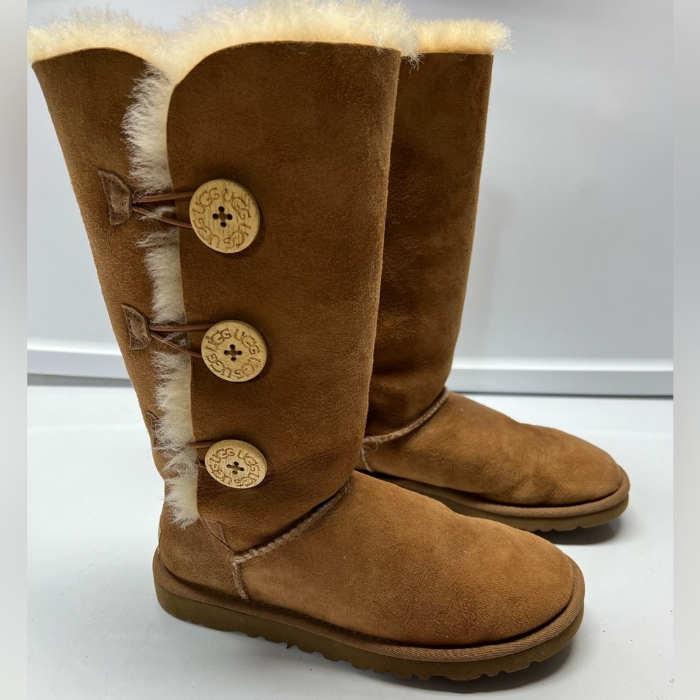 UGG Boots Chestnut Size 6 with Care Kit